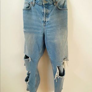 H&M distressed mom jeans